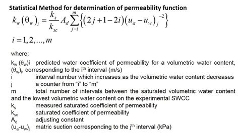 how to calculate permeability coefficient